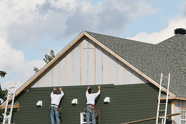 Professional Emergency Siding Repair technician working in Maple Heights, OH